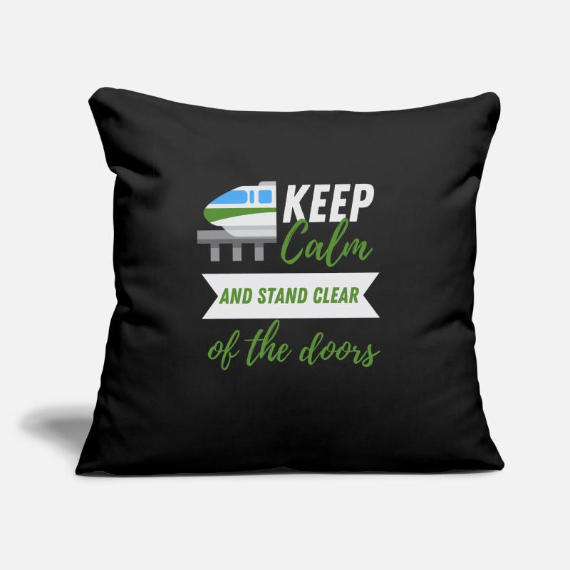 Public Transportation Stand Clear Of Sofa pillow with filling 45cm x 45cm
