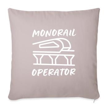 Public Transportation Stand Clear Of - Sofa pillow with filling 45cm x 45cm - light taupe - Front