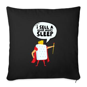 Meilleur vendeur de matelas de lit Docteur - Coussin et housse de 45 x 45 cm - noir - Devant
