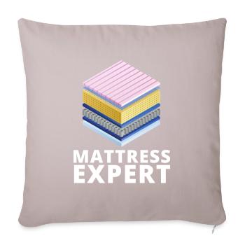Meilleur vendeur de matelas de lit Docteur - Coussin et housse de 45 x 45 cm - taupe clair - Devant