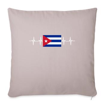 Latino Cuban Cuba Baseball - Sofakissen mit Füllung 45 x 45 cm - helles Taupe - Vorne