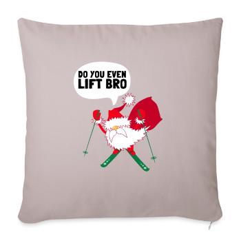 Soulevez-vous même Bro Ski - Coussin et housse de 45 x 45 cm - taupe clair - Devant