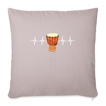 Maori Hei Tiki Tribal Tattoo Nouvelle-Zélande - Coussin et housse de 45 x 45 cm - taupe clair - Devant