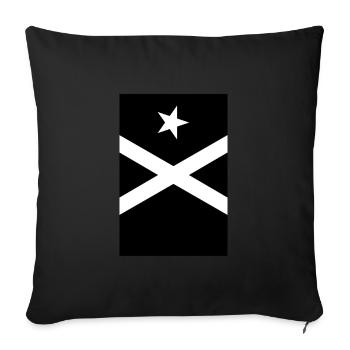 Bandera Independentista Catalana Estelada Negra - Coussin et housse de 45 x 45 cm - noir - Devant