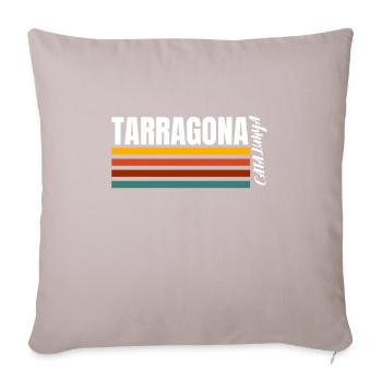Bandera Independentista Catalana Estelada Negra - Sofakissen mit Füllung 45 x 45 cm - helles Taupe - Vorne