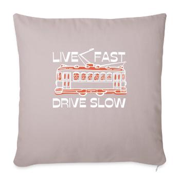 Aerial Tram Tramway Cable Car Cableway Gondola - Sofa pillow with filling 45cm x 45cm - light taupe - Front