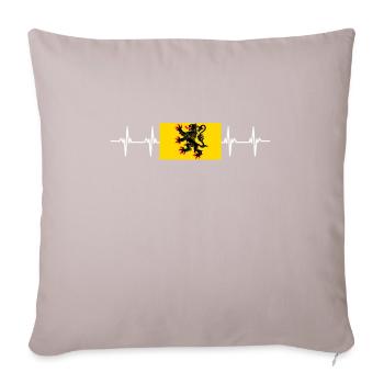 France Nord Pas De Calais - Coussin et housse de 45 x 45 cm - taupe clair - Devant