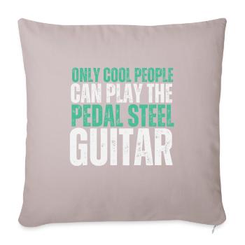 Pedal Steel Guitar - Sofa pillow with filling 45cm x 45cm - light taupe - Front
