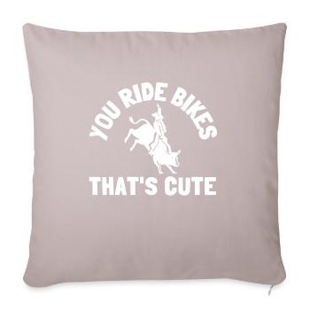 Future Bull Rider Steer Riding - Coussin et housse de 45 x 45 cm - taupe clair - Devant