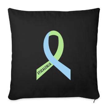 SPED Neurodiversité Dyscalculie - Coussin et housse de 45 x 45 cm - noir - Devant