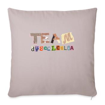 SPED Neurodiversité Dyscalculie - Coussin et housse de 45 x 45 cm - taupe clair - Devant