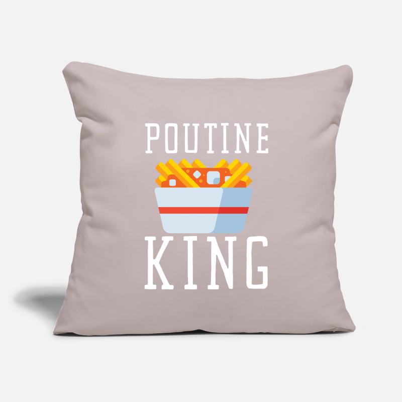 Cheese Curds Gravy Mix Canada Poutine Coussin et housse de 45 x 45 cm