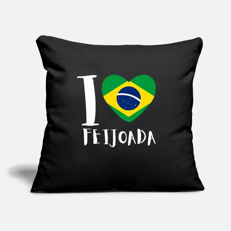 Brésil Ragoût de haricots de porc brésilien Feijoada Coussin et housse de 45 x 45 cm