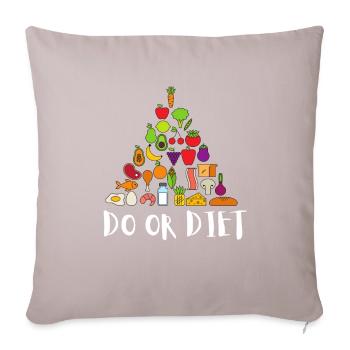 Holistic Nutritionist National Nutrition Month - Sofakissen mit Füllung 45 x 45 cm - helles Taupe - Vorne