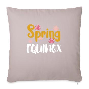 First Day Of Spring Equinox - Sofakissen mit Füllung 45 x 45 cm - helles Taupe - Vorne