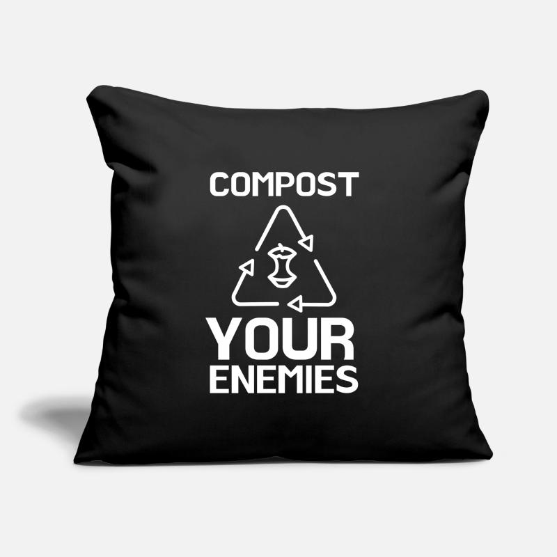 Compostez vos ennemis Coussin et housse de 45 x 45 cm