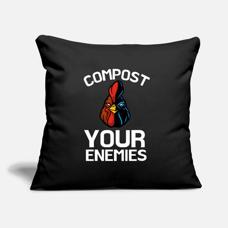 Compostez vos ennemis Coussin et housse de 45 x 45 cm