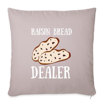 Baking Raisin Bread - Sofa pillow with filling 45cm x 45cm - light taupe - Front