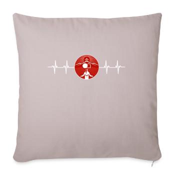 Beaucoup de choses peuvent arriver en 3 jours, Hallelujah Pâques - Coussin et housse de 45 x 45 cm - taupe clair - Devant