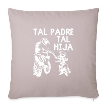 Tal Padre Tal Hijo Motocross Moto Desporte - Sofakissen mit Füllung 45 x 45 cm - helles Taupe - Vorne