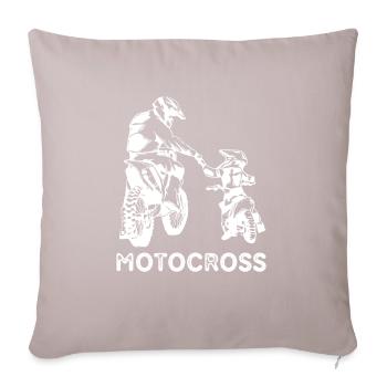 Tal Padre Tal Hijo Motocross Moto Desporte - Sofakissen mit Füllung 45 x 45 cm - helles Taupe - Vorne