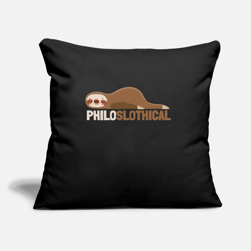 Philosophical Debate Feeling Philoslothical Sofa pillow with filling 45cm x 45cm