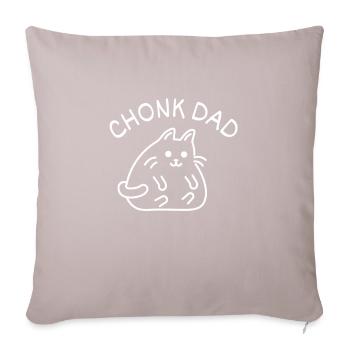 Chonk Cat Obesity - Sofakissen mit Füllung 45 x 45 cm - helles Taupe - Vorne