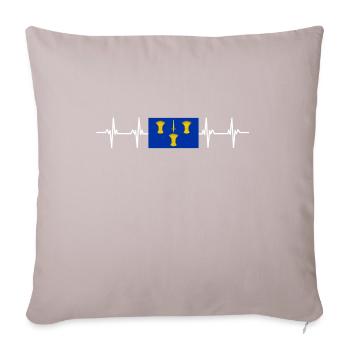 United Kingdom Cheshire Flag - Sofakissen mit Füllung 45 x 45 cm - helles Taupe - Vorne