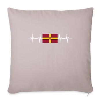 United Kingdom Northamptonshire Flag - Sofakissen mit Füllung 45 x 45 cm - helles Taupe - Vorne