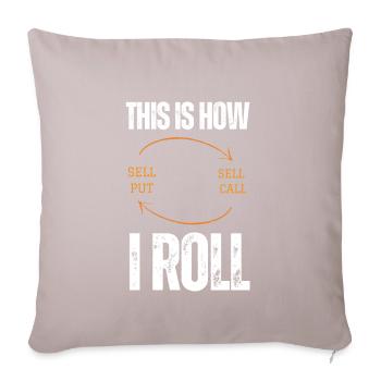 Volatility Options Trading Trader - Sofa pillow with filling 45cm x 45cm - light taupe - Front