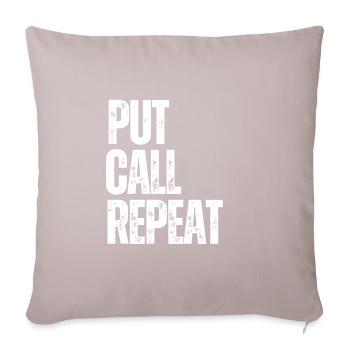 Volatility Options Trading Trader - Sofa pillow with filling 45cm x 45cm - light taupe - Front