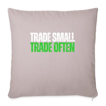 Volatility Options Trading Trader - Sofa pillow with filling 45cm x 45cm - light taupe - Front