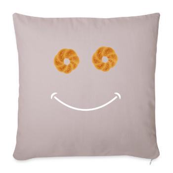 Sesame Bagel New York Jewish Deli - Sofakissen mit Füllung 45 x 45 cm - helles Taupe - Vorne