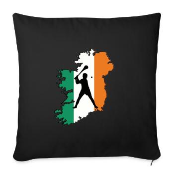 Irish Dublin Hurling - Sofakissen mit Füllung 45 x 45 cm - Schwarz - Vorne