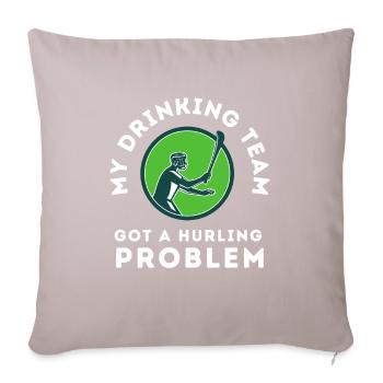 Irish Dublin Hurling - Sofakissen mit Füllung 45 x 45 cm - helles Taupe - Vorne