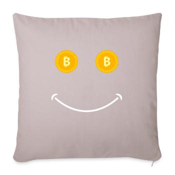 Altcoin Traders - Sofa pillow with filling 45cm x 45cm - light taupe - Front