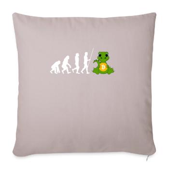 Altcoin Traders - Sofa pillow with filling 45cm x 45cm - light taupe - Front