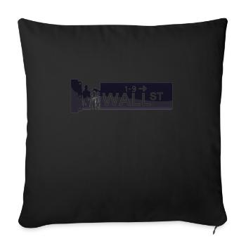 NY Stock Exchange Bull - Sofa pillow with filling 45cm x 45cm - black - Front