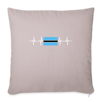 African Flag - Botswana - Sofa pillow with filling 45cm x 45cm - light taupe - Front