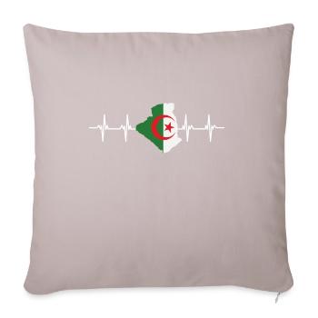 African Flag - Algeria - Sofa pillow with filling 45cm x 45cm - light taupe - Front