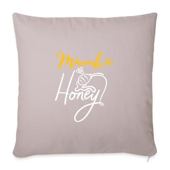Apiculteur néo-zélandais - Manuka Honey - Coussin et housse de 45 x 45 cm - taupe clair - Devant