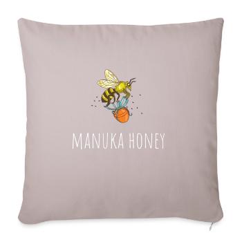 Apiculteur néo-zélandais - Manuka Honey - Coussin et housse de 45 x 45 cm - taupe clair - Devant