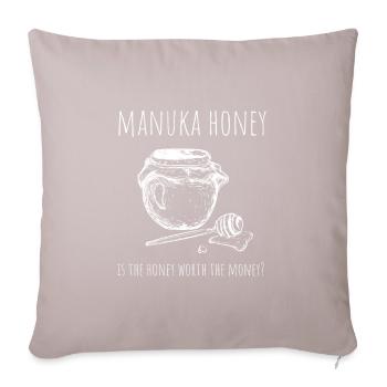 Apiculteur néo-zélandais - Manuka Honey - Coussin et housse de 45 x 45 cm - taupe clair - Devant