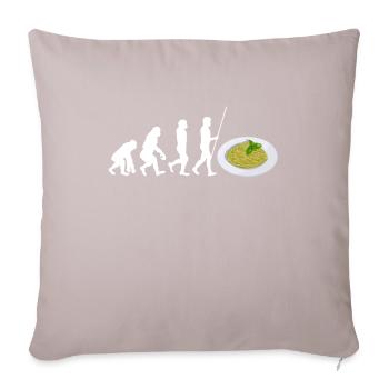 Italian Cuisine - Basil Pesto Is The Besto - Sofakissen mit Füllung 45 x 45 cm - helles Taupe - Vorne