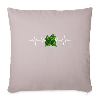Italian Cuisine - Basil Pesto Is The Besto - Sofakissen mit Füllung 45 x 45 cm - helles Taupe - Vorne