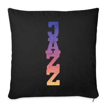 Jazz - Coussin et housse de 45 x 45 cm - noir - Devant