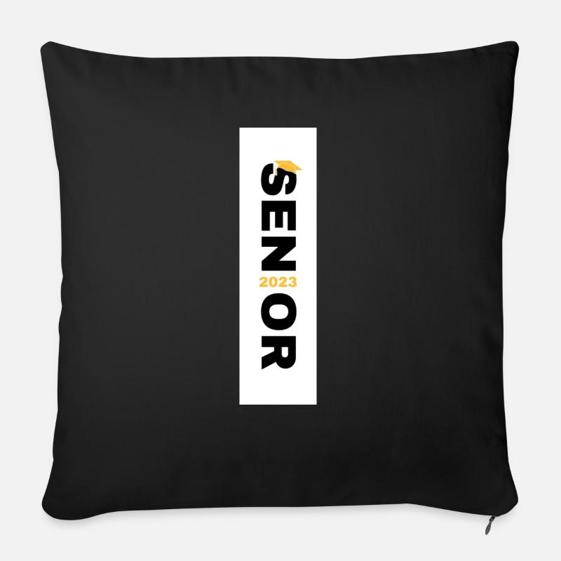 senior - Sofakissen mit Füllung 45 x 45 cm - Schwarz