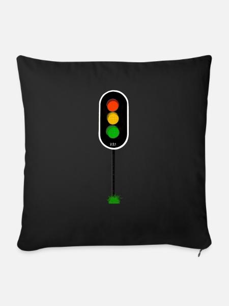 Ampel - Sofakissen mit Füllung 45 x 45 cm - Schwarz