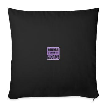 Jahr 1963 - Sofakissen mit Füllung 45 x 45 cm - Schwarz - Vorne