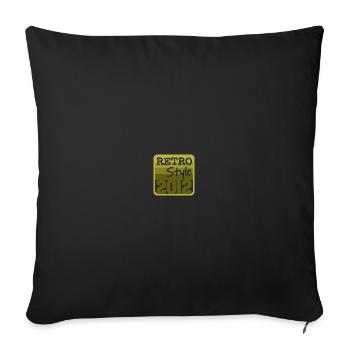 Année 2012 - Coussin et housse de 45 x 45 cm - noir - Devant